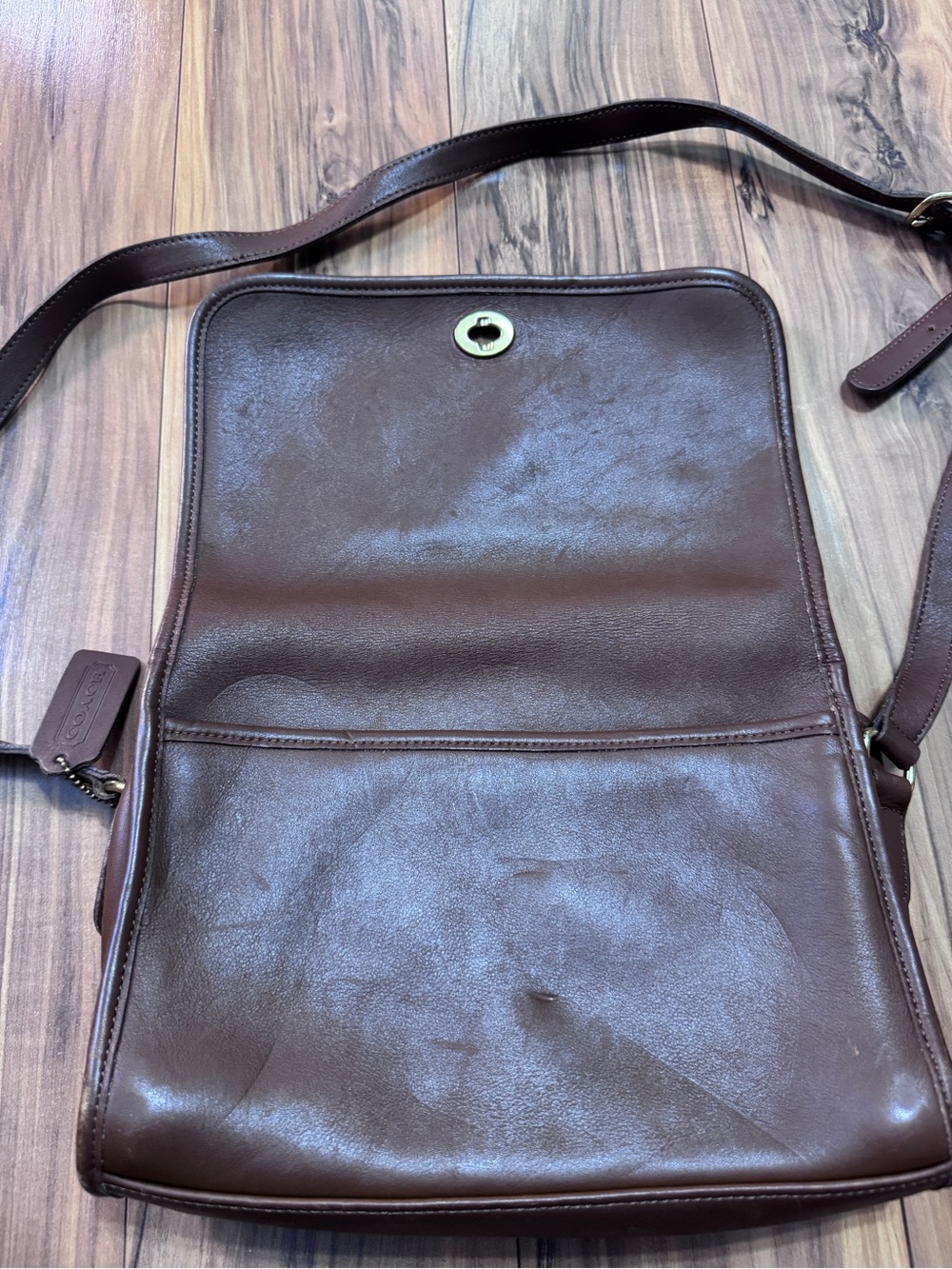 Vintage Coach Ridgefield Flap Crossbody Bag Style 9812 - Picture 11 of 16